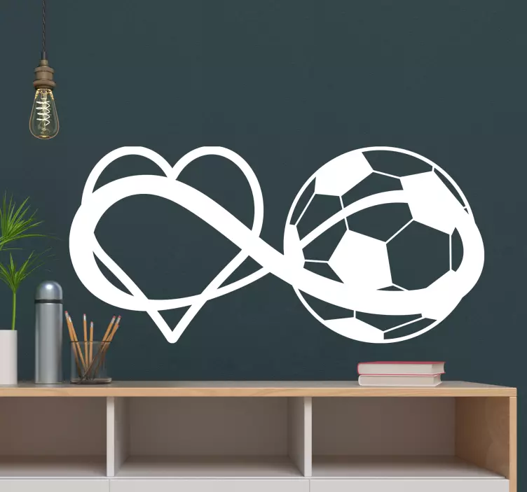 Love Infinity Football soccer sticker - TenStickers