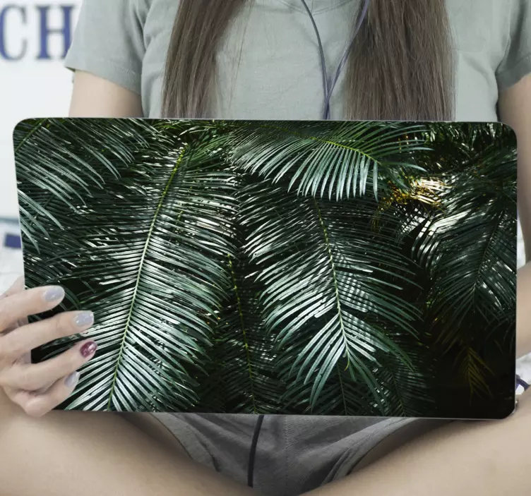Lush Leaf Pattern laptop skin - TenStickers
