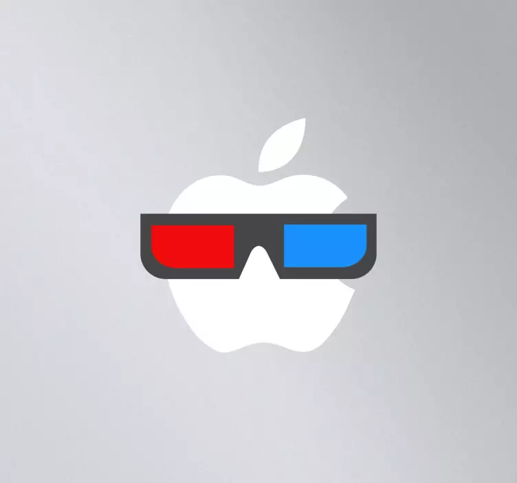 MacBook 3D Glasses Decorative Sticker - TenStickers