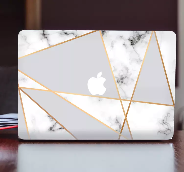 Macbook adhesive marble - TenStickers