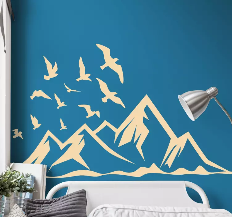 Majestic Mountain Peaks nature wall sticker - TenStickers