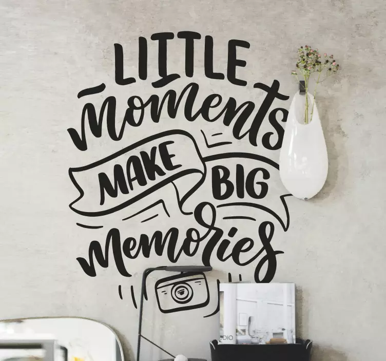 Making Memories home text wall sticker - TenStickers