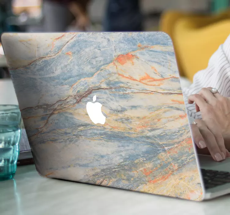 Marble MacBook Skin Sticker - TenStickers