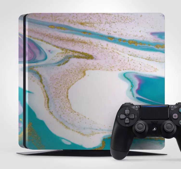Marble texture pattern PS4 skin - TenStickers