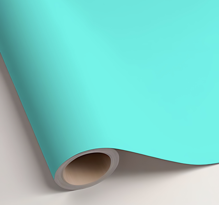 Matte Light Turquoise plain sticker - TenStickers