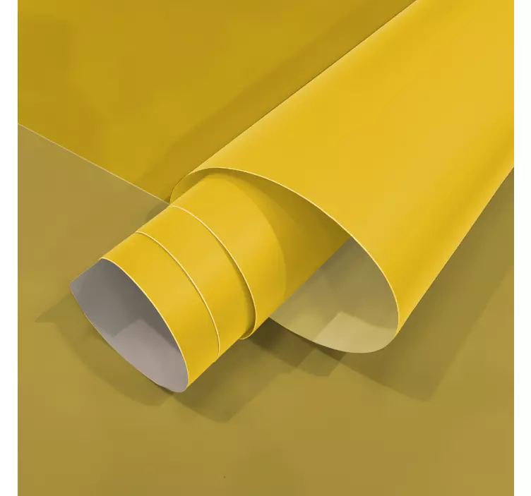 Matte Yellow = Flat Yellow furniture decal  3600 - TenStickers