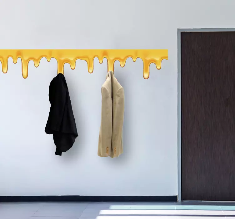 Melting Drip Accent coat hanger sticker - TenStickers