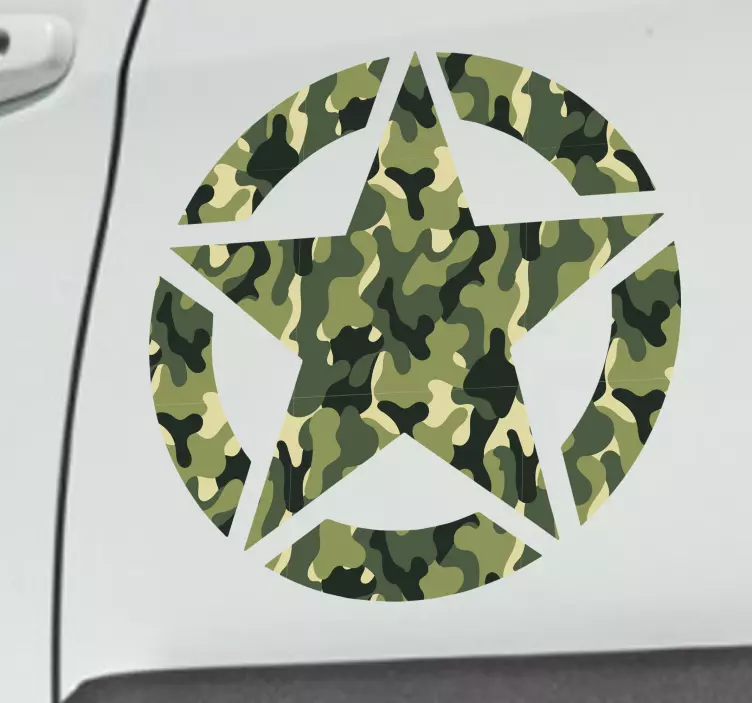 Military Star Vehicle Sticker - TenStickers