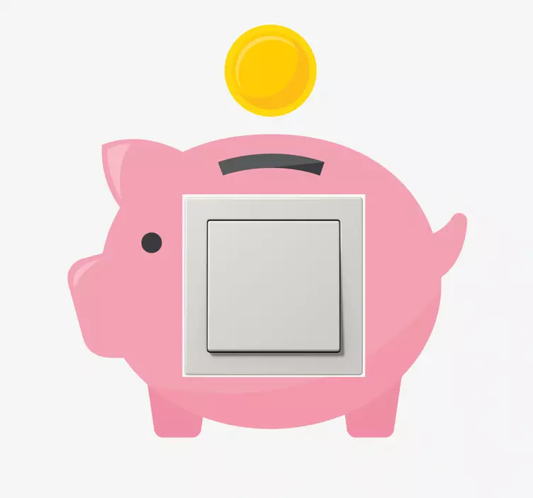 Money box switch object sticker - TenStickers