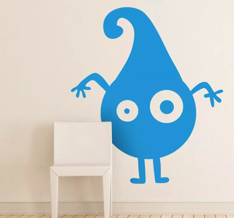 Monster Water Drop Decal - TenStickers