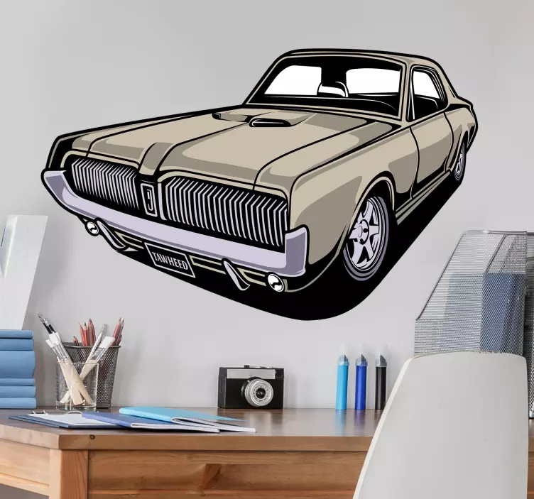 Mustang car vinyl sticker - TenStickers