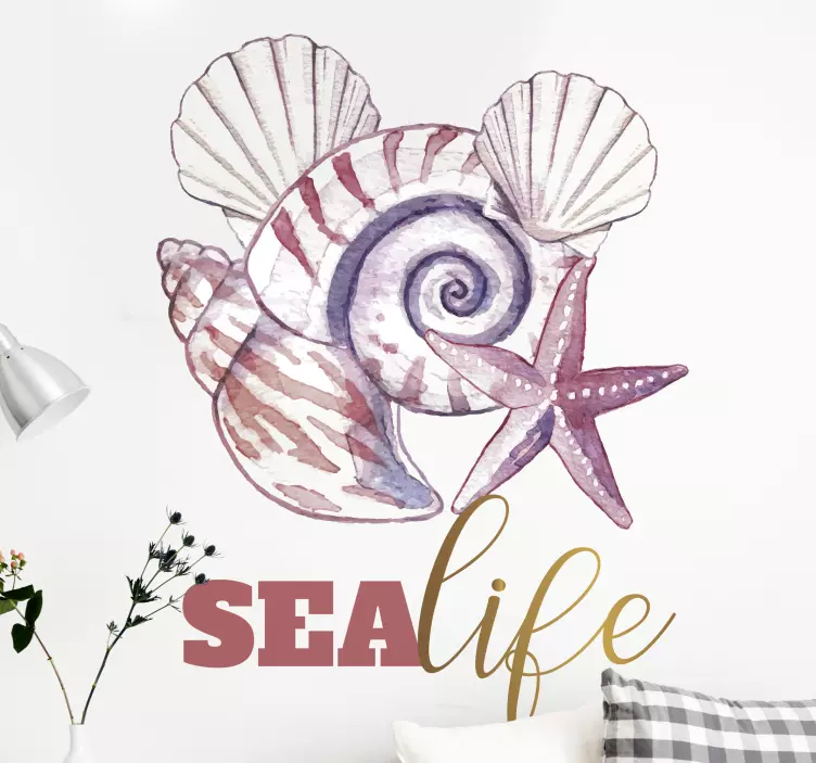Nature wall sticker underwater life - TenStickers