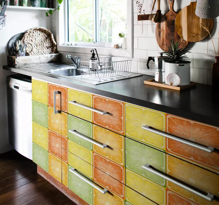 Object sticker citrus slice designs - TenStickers