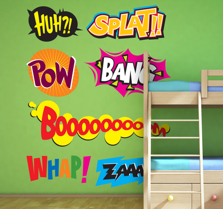Onomatopoeia Kids Sticker - TenStickers
