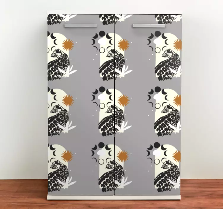 Astro leopard design furniture sticker - TenStickers