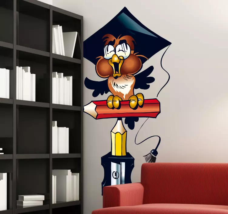 Owl Teacher Kids Sticker - TenStickers