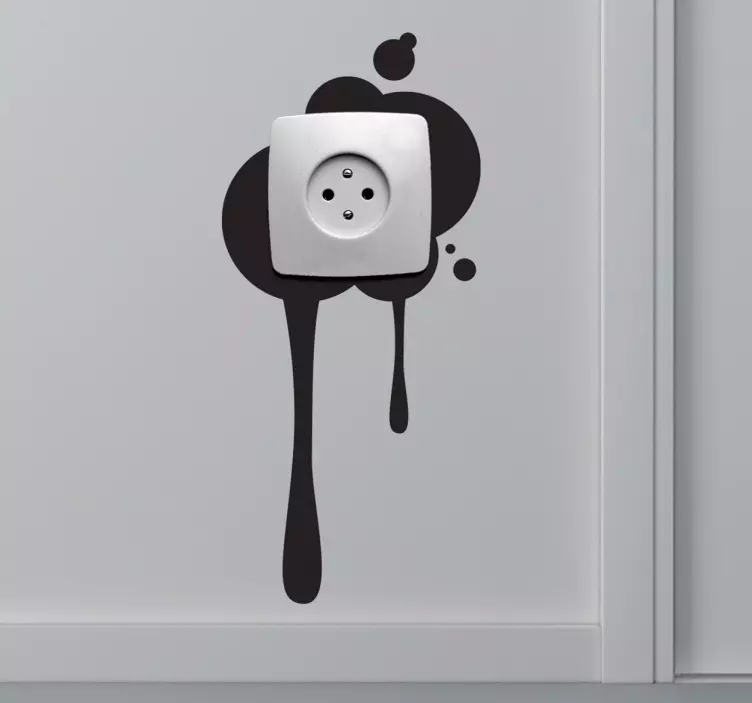 Paint spot light switch sticker - TenStickers