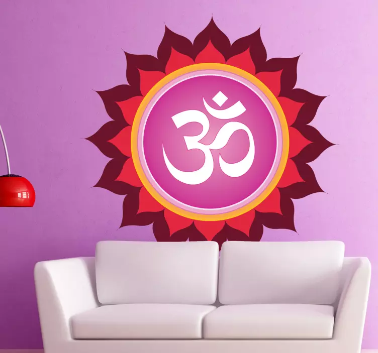 Peace Mandala Wall Sticker - TenStickers