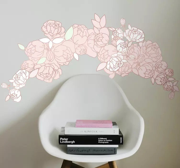 Peony Floral Arrangement flower wall sticker - TenStickers