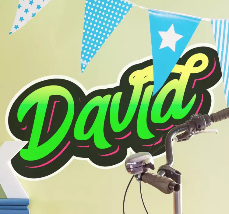 Personalizable Name Style wall stickers quotes - TenStickers