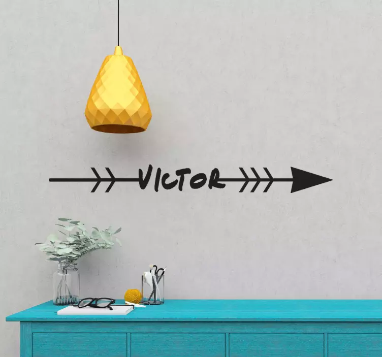 Personalized Arrow Direction wall stickers quotes - TenStickers