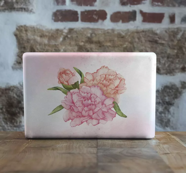 Pink Floral Arrangement laptop skin - TenStickers