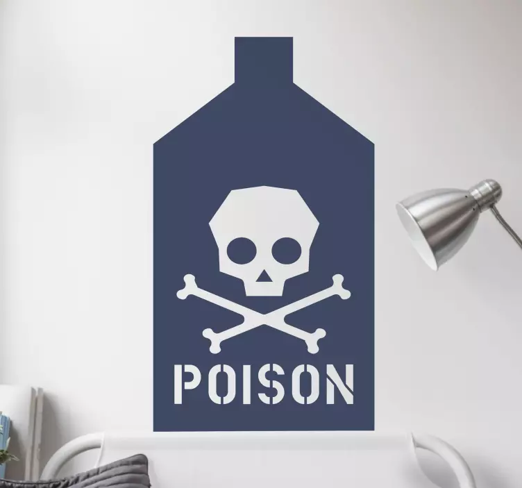 Poison Bottle Sticker - TenStickers