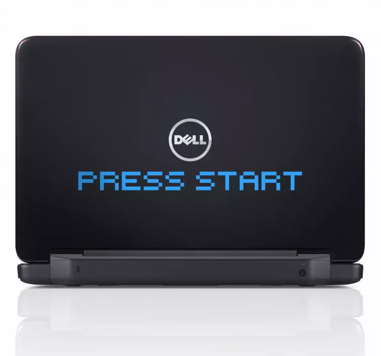 Press Start laptop Sticker - TenStickers