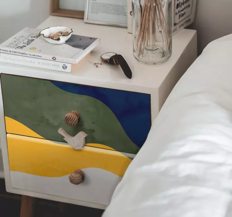 Print sticker lively wave elements - TenStickers