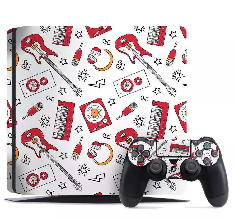 Ps4 skin musical elements design - TenStickers