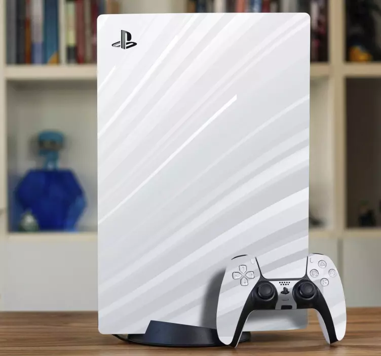 Ps5 skin fluid white texture - TenStickers