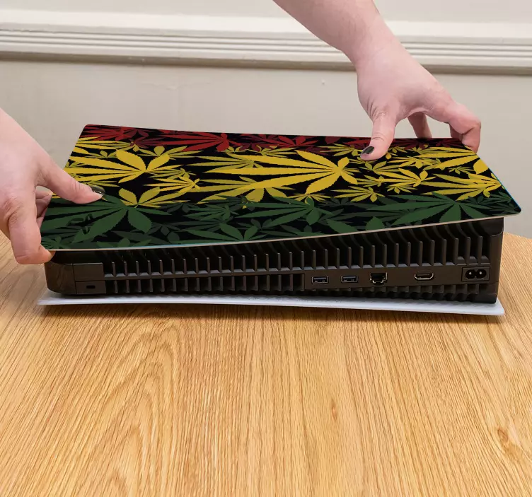 Ps5 skin leafy design wrap - TenStickers