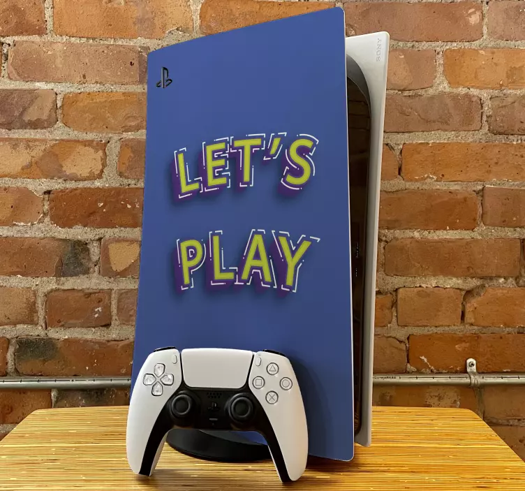 Ps5 skin let's play design - TenStickers