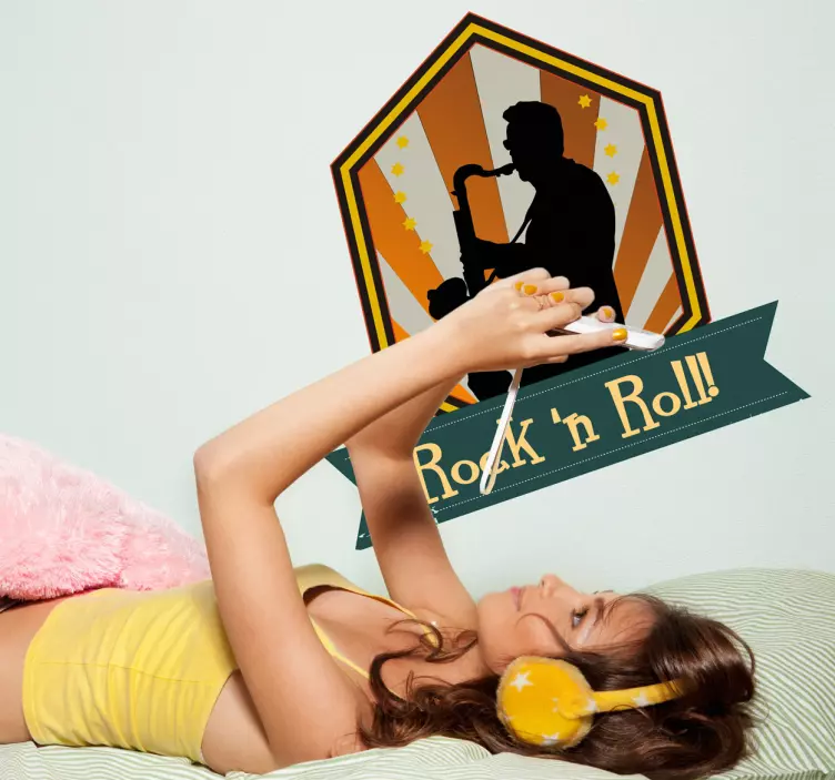 Rock "n" Roll Wall Sticker - TenStickers