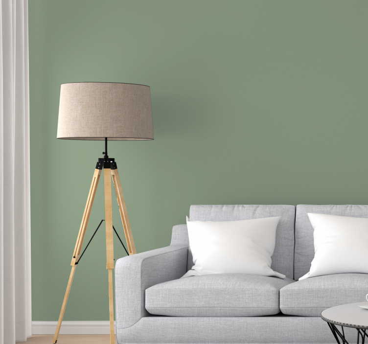 Sage green plain wall vinyl - TenStickers