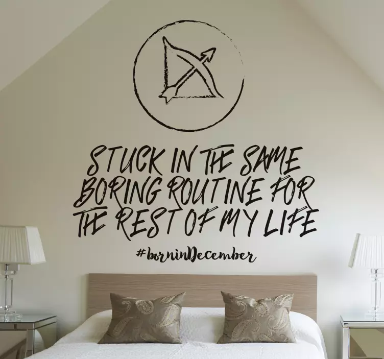 Sagittarius Quote Wall Sticker - TenStickers