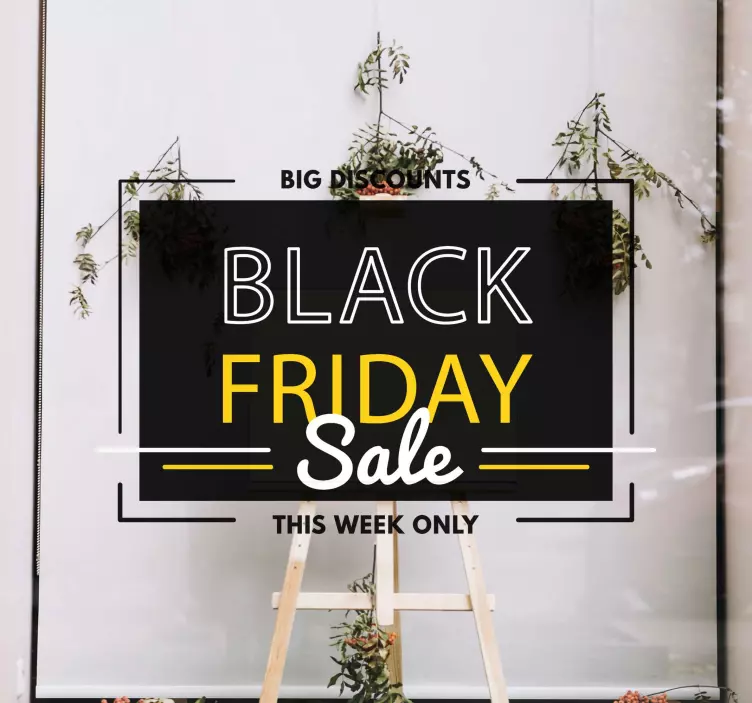 Sale Promotion Board Black Friday sticker - TenStickers