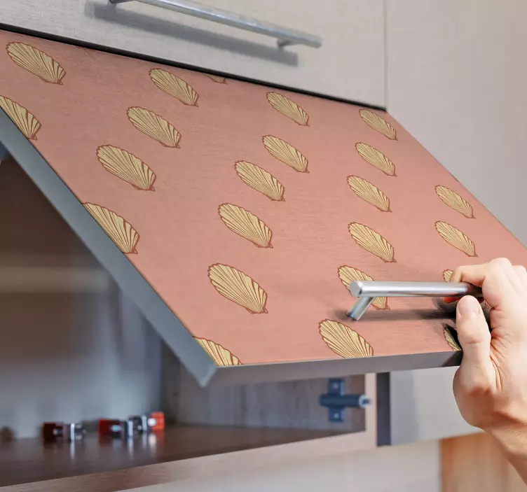 Seashell Pattern Decor nature wall sticker - TenStickers