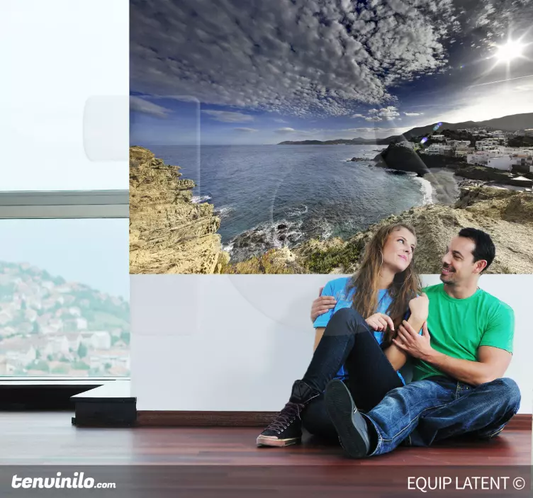 Seashore Landscape Wall Sticker - TenStickers