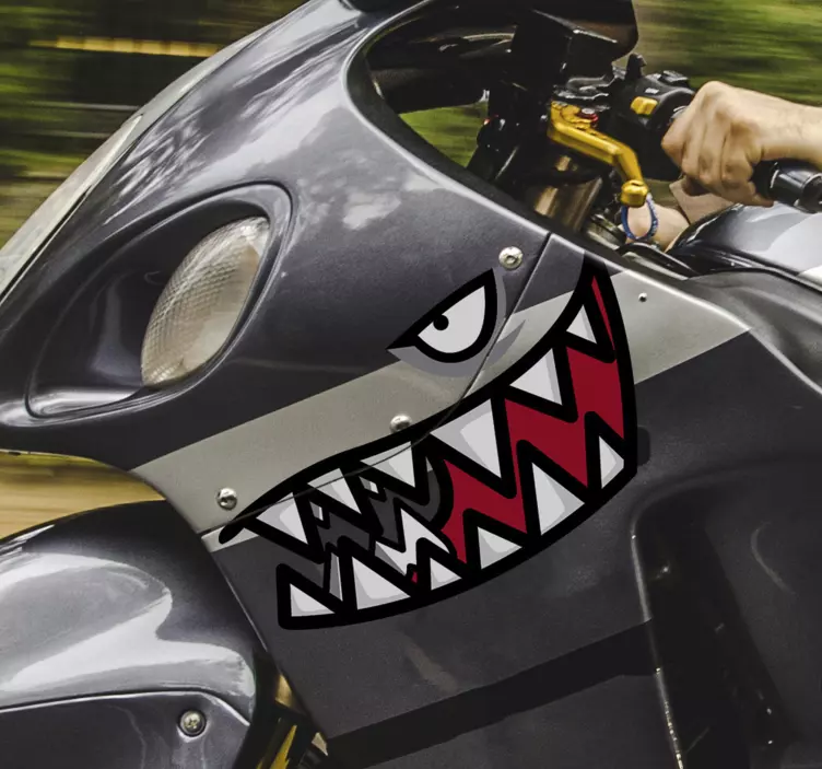 Shark motorbike sticker - TenStickers