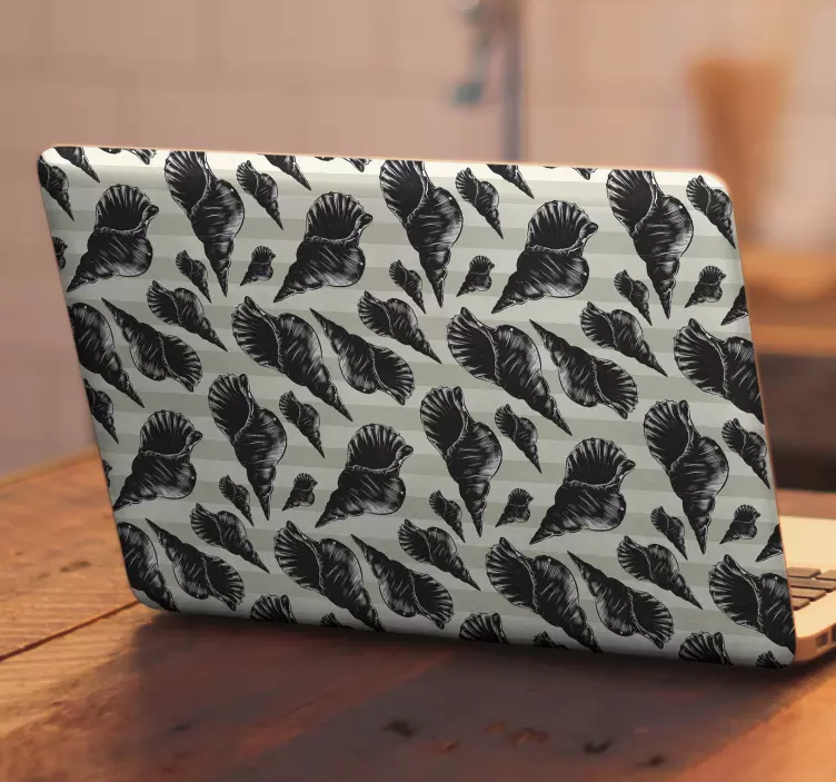 Shell Pattern Print laptop skin - TenStickers