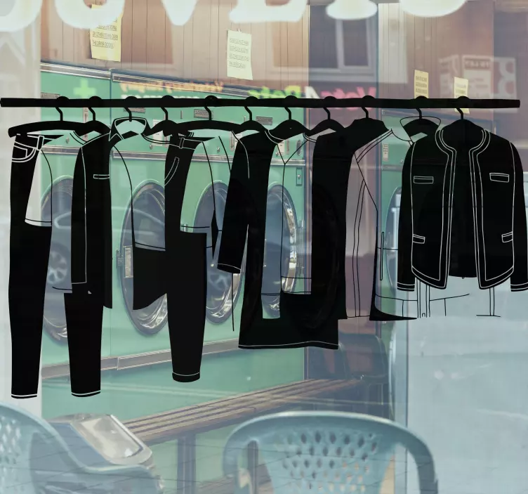 Shop window sticker fashion hanging display - TenStickers