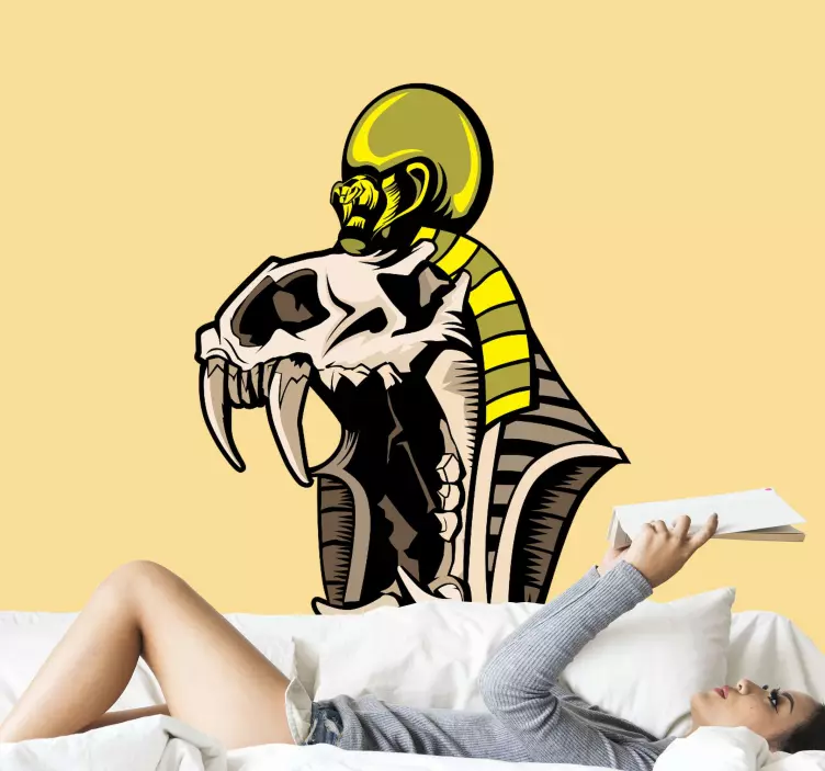 Skull Cobra Design location sticker - TenStickers