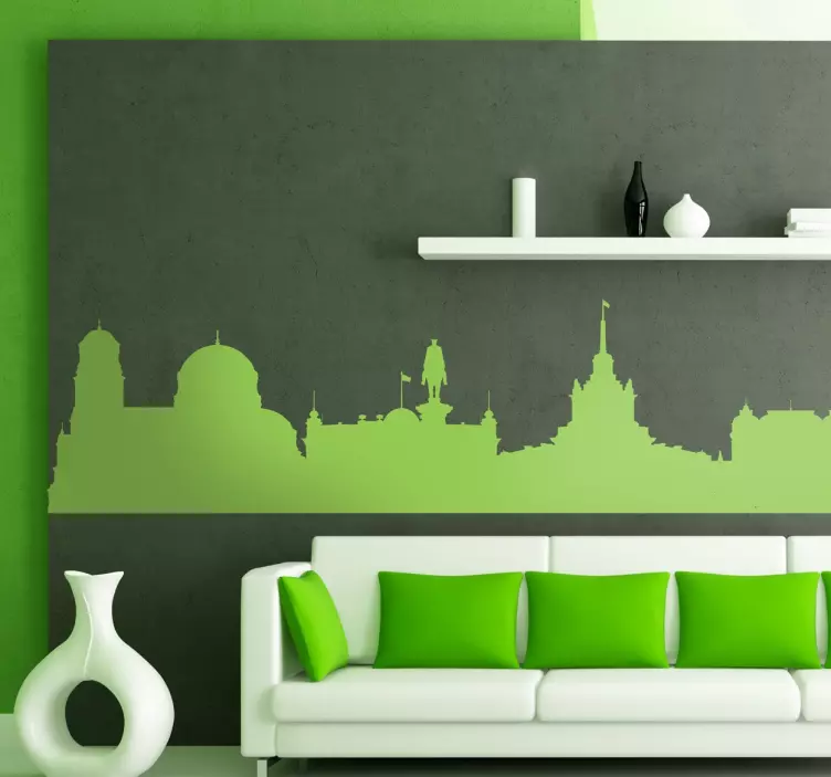 Sofia Bulgaria Skyline Sticker - TenStickers