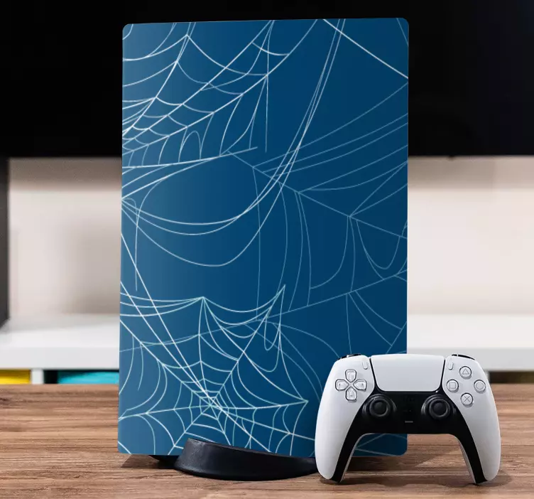 Spider web pattern PS5 skin - TenStickers