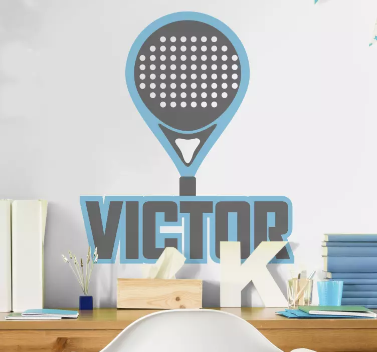 Sports wall sticker custom padel racket - TenStickers