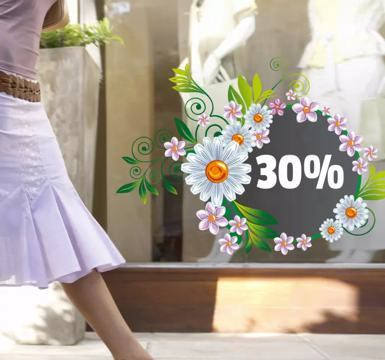 Spring or Summer Sales Shop Window Sticker - TenStickers