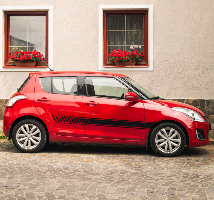 Stripes gradient car sticker - TenStickers