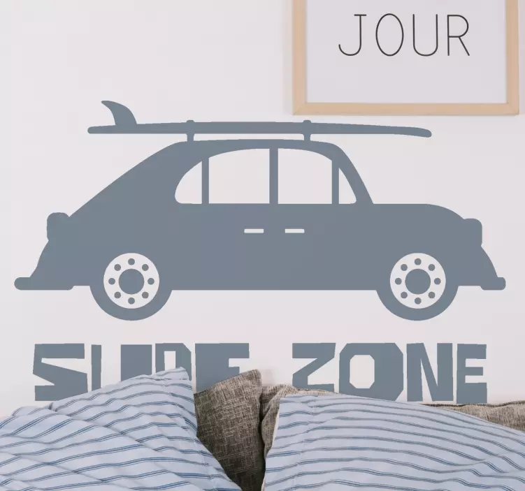 SURF ZONE CAR DESIGN vehicle sticker - TenStickers