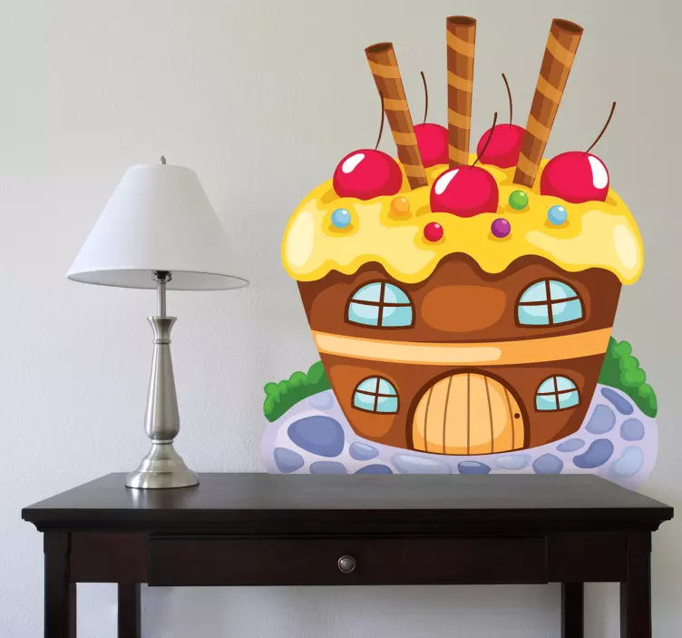 Sweets House Kids Sticker - TenStickers